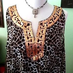 🦋Animal print tunic🐱